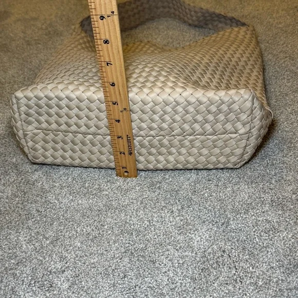 Naghedi Beige Woven Hobo Bag - Picture 9 of 9